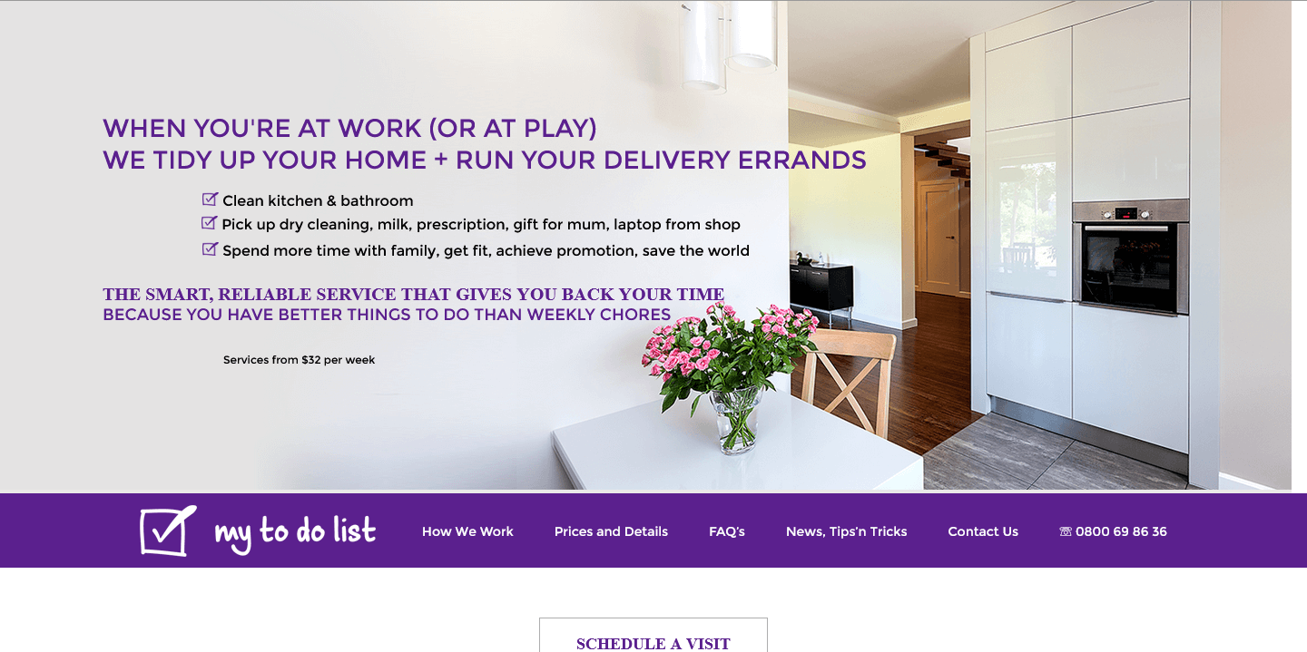Website before modernisation upgrade Website before modernisation upgrade